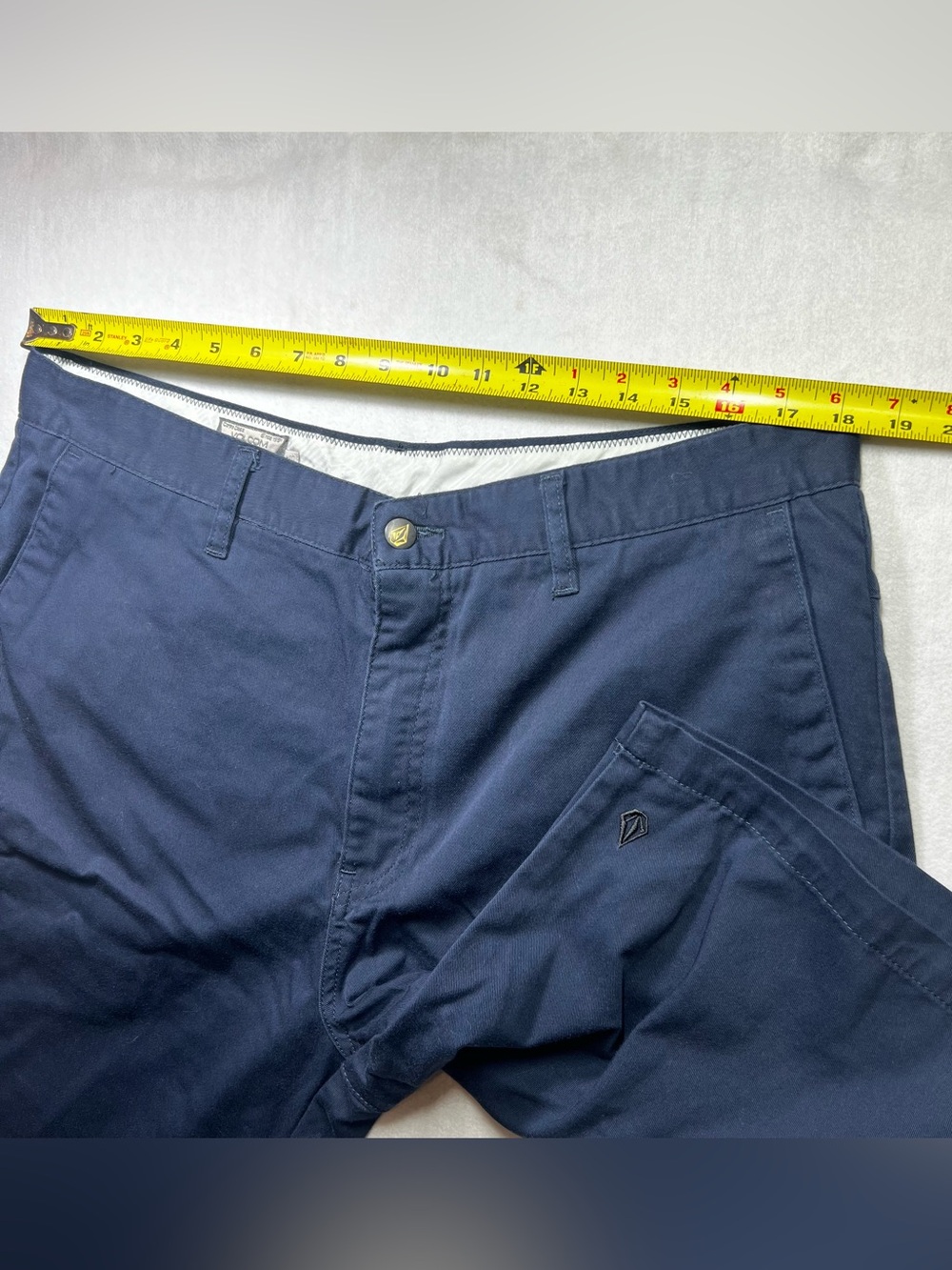 Volcom Men's Navy Flat Front Shorts (0078) - Picture 6 of 6